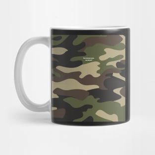 Camo phone case - green Mug